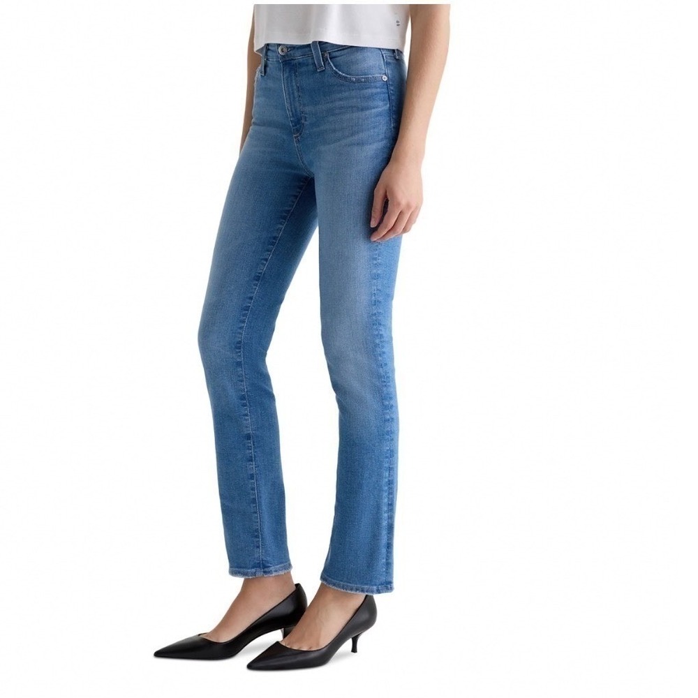 AG Mari High Rise Slim Straight Jeans Minimalist Blue Wash Size 24 QSD1875BT NEW